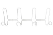 Deurbeugels en scharnieren - Home>it designer coat rack with 4+4 hooks white - 12131