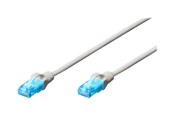 Netwerk - kabel - DIGITUS patch cable - 25 cm - white - Wit - 0.25m - DK-1512-0025/WH