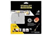 Gereedschap - Stanley Abrasive Sheets Kit  -5 Pcs - STA39297-XJ