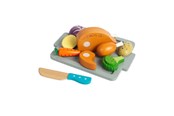 Houten speelgoed - Bigjigs Wooden Roast Dinner Playset 12pcs. - 37043