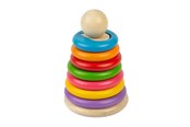 Speelgoed voor baby's - Bigjigs Wooden Secret Shape Stacker 16pcs. - 37011