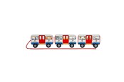 Speelgoed voor baby's - Bigjigs Wooden London Pull Bus - 37047