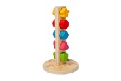 Houten speelgoed - Bigjigs Wooden Nuts and Bolts Tower 11pcs. - 37002