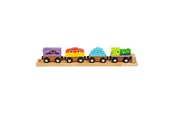Houten speelgoed - Bigjigs Wooden Monster Train 4pcs. - BJT610