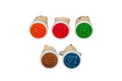 Houten speelgoed - Bigjigs Wooden Stamps 5pcs. - 36066