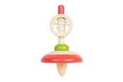 Houten speelgoed - Bigjigs Wooden Pull Rope Spinning Top - 36068
