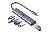 Docking station - UGREEN 5-in-1 USB-C to 1*USB.3.0+2*USB.2.0+HDMI Hub with USB-C Power Supply - 15495-UG