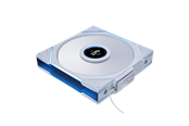 Case Fan - Lian Li UNI FAN TL-LCD Wireless Reverse 140 White - Case ventilator - 140mm - Wit met RGB-licht - 30 dBA - G99.14RTLLCD1W1W.00