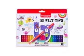 Schrijf- en tekengerei - Bruynzeel Felt-Tip Pens Set 50 Colors - 60121250