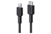 USB-kabel - Aukey Braided Nylon 1.2m MFi USB-C to Lightning Cable Black - LLTSN1003930