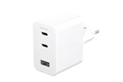Mobiel - Adapters & Opladers - empower by PanzerGlass Turbo 70W Multiple Charger incl. 2 x USB-C + USB-A | EU Plug | Silver White - EM31479