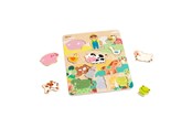 Puzzels - Classic World Wooden Puzzle Animal Puzzle 10 pcs. Hout - 40070