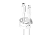 USB-kabel - empower by PanzerGlass Racing 60W USB-C to USB-C Cable | USB 2.0 | 1.2M | Silver White - EM52178