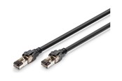 Netwerk - kabel - DIGITUS patch cable - 1 m - black - Zwart - 1m - DK-1843-010