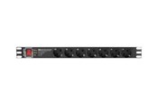 Voedingskabel (extern) - Lanberg PDU-PRO-07F-0200-BK - power distribution unit - 4000 Watt - PDU-PRO-07F-0200-BK