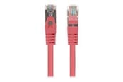 Netwerk - kabel - Lanberg patch cable - 25 cm - red RAL 3017 - Rood - 0.25m - PCF6-20CC-0025-R