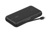 Powerbank - Belkin BoostCharge power bank - with integrated cable - 2 x USB-C USB - 30 Watt Powerbank - Zwart - 20000 mAh - BPB024HQBK