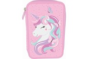 School accessoires - Tinka PENCILCASE DUBBLE UNICORN ROSA COOL SCHOOL - 8-804713