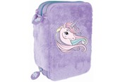 School accessoires - Tinka PENCILCASE TRIPPEL UNICORN LILLA COOL SCHOOL - 8-804710