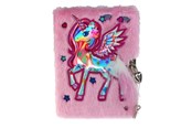 School accessoires - Tinka DIARY PLUSH ENHJØRNING ROSA WITH LOCK - 8-4285