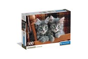Puzzels - Clementoni Jigsaw Puzzle Kittens 500 pcs. Vloer - 35580