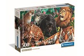 Puzzels - Clementoni Jigsaw Puzzle Wild Cats 500 pcs. Vloer - 35584