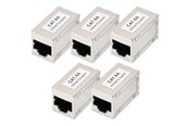 Netwerk - kabel - DIGITUS network coupler - Zilver - DN-93905-5