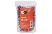 Creatief spelen - Colorations - Pony Beads Glitter 6x9 mm 1000pcs. - 43BL05