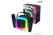 Muziek - Party Funlight Duo Karaoke Party Speaker W/ 2 x Mics - 605609