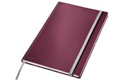 Schrijfblokken, formulieren en notitieboekjes - Leitz Style Notebook A4 squared with hardcover red - 44761028