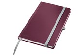 Schrijfblokken, formulieren en notitieboekjes - Leitz Style notitieboek A5 geruit met harde kaft, Rood - 44861028