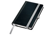 Schrijfblokken, formulieren en notitieboekjes - Leitz Style Notebook A6 squared with hardcover black - 44911094