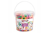 Creatief spelen - Colorations - Colored Large Beads in Bucket 680 grams - BIGPONY