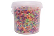 Creatief spelen - Colorations - Small Pony Beads - Transparent 4 x 6 mm 500 gr. - 43BL17