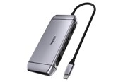 USB hub - Choetech 9-in-1 4K HDMI 100W PD and USB 3.0 USB-C Hub Gray USB hub - 9 - USB 3.0 - Grijs - HUB-M15