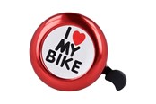 Fietsaccessoires - Forever “I Love My Bike” Bicycle Bell Red - BIKE00023