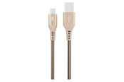 USB-kabel - GreyLime Braided USB-A to USB-C Cable Beige 0.5 m - C21AC05M02