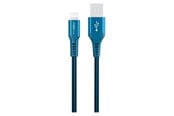 USB-kabel - GreyLime Braided USB-A to Lightning Cable Blue 0.5 m - C21AL05M01