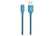 USB-kabel - GreyLime Braided USB-A to MFi Lightning Cable Blue 2 m - C21AL2M01