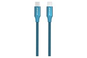 USB-kabel - GreyLime Braided USB-C to USB-C 60W Cable Blue 1 m - C21C60C1M01