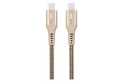 USB-kabel - GreyLime Braided USB-C to USB-C 60W Cable Beige 3 m - C21C60C3M02