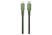 USB-kabel - GreyLime Braided USB-C to Lightning Cable Green 0.5 m - C21CL05M03