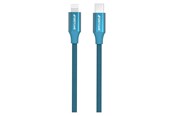 USB-kabel - GreyLime Braided USB-C to MFi Lightning Cable Blue 1 m - C21CL1M01