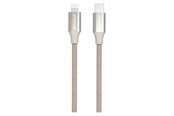 USB-kabel - GreyLime Braided USB-C to MFi Lightning Cable Beige 2 m - C21CL2M02