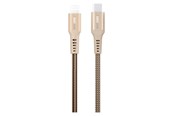 USB-kabel - GreyLime Braided USB-C to Lightning Cable Beige 3 m - C21CL3M02