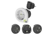 Voedingskabel (extern) - Q2Power Qplux Europe 3in1 Rejseadapter - 2,200200
