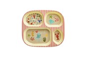 Tafeldekking - Rice - Melamine Kids 4 Room Plate - Coral Ocean Print - KIPL4-OCEI