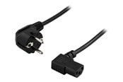 Voedingskabel (intern) - Deltaco DEL-109B - power cable - power CEE 7/7 to power IEC 60320 C13 - 20 cm - DEL-109B-20