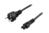 Voedingskabel (intern) - Deltaco - power cable - power CEE 7/7 to IEC 60320 C5 - 20 cm - DEL-109C-20