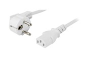Voedingskabel (intern) - Deltaco - power cable - power CEE 7/7 to power IEC 60320 C13 - 20 cm - DEL-109V-20